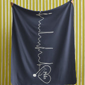 Couverture Sherpa Infirmière Médicale couleur personnalisée