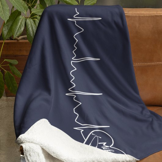 Couverture Sherpa Infirmière Médicale couleur personnalisée