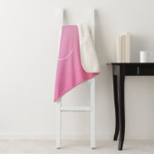 Couverture Sherpa Initiales de chevauchement modernes 2 | Ombre rose (En situation)