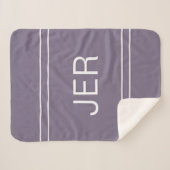 Couverture Sherpa Initiales personnalisées Monogrammes modernes tend (Devant (Horizontal))