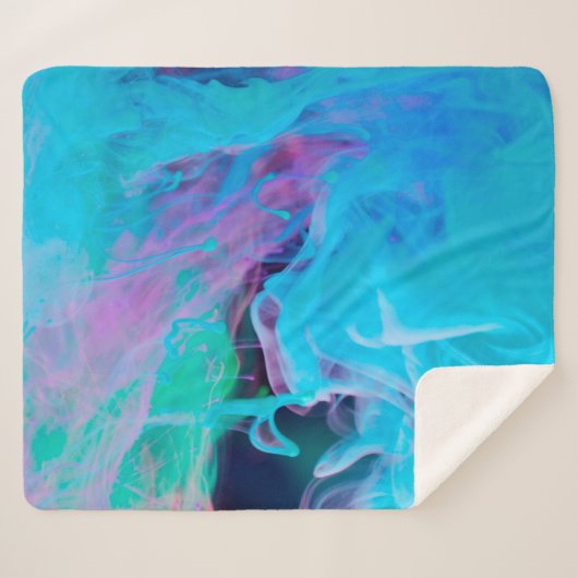 Couverture Sherpa inks in waterabstract, acrylic, art, artistic, bac (Devant (Horizontal))