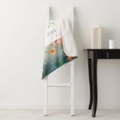 Couverture Sherpa Insecte Personnalisable Avec Nom, Monogramme & Ann (En situation)