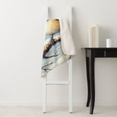 Couverture Sherpa Inséparables dans une décoration d'hiver gelée (En situation)