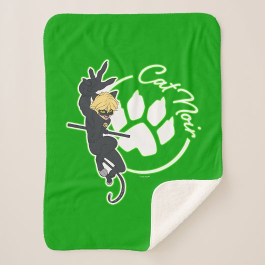 Couverture Sherpa Insigne Cat Noir (Devant)