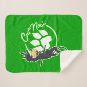 Couverture Sherpa Insigne Cat Noir (Devant (Horizontal))