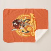 Couverture Sherpa Insigne Cercle Rena Rouge (Devant (Horizontal))