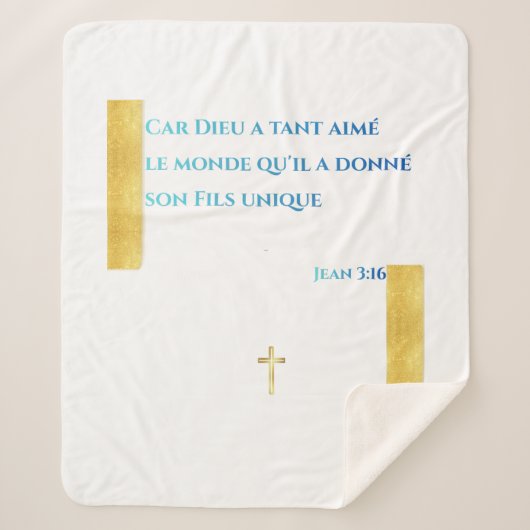 Couverture Sherpa Inspiration Divine —  (Devant)