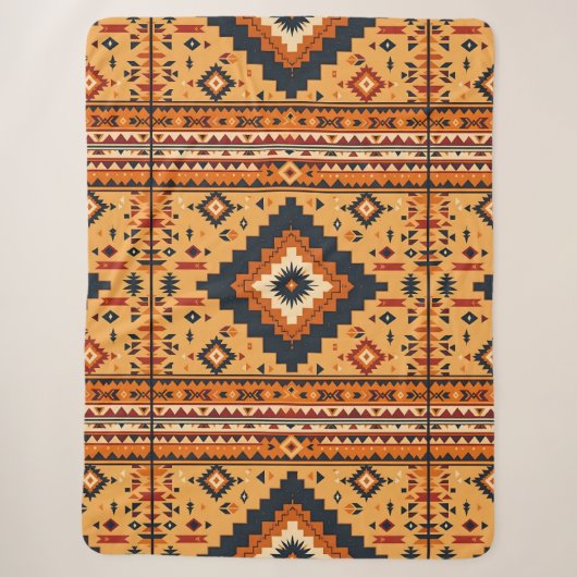 Couverture Sherpa Inspiration tribale (Devant)