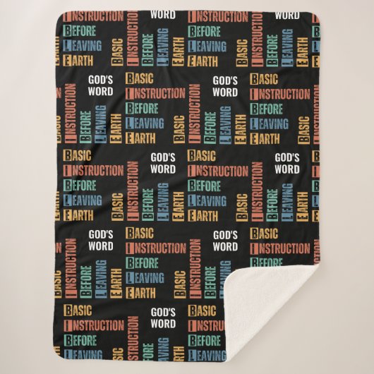 Couverture Sherpa Instruction de base de la BIBLE avant de quitter l (Devant)