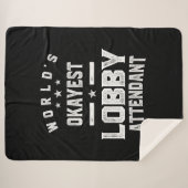 Couverture Sherpa Intendant Du Hall Titre Du Travail Cadeau (Devant (Horizontal))