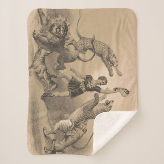 Couverture Sherpa Interprète De Cirque Debout Parmi Les Animaux Vici (Devant)