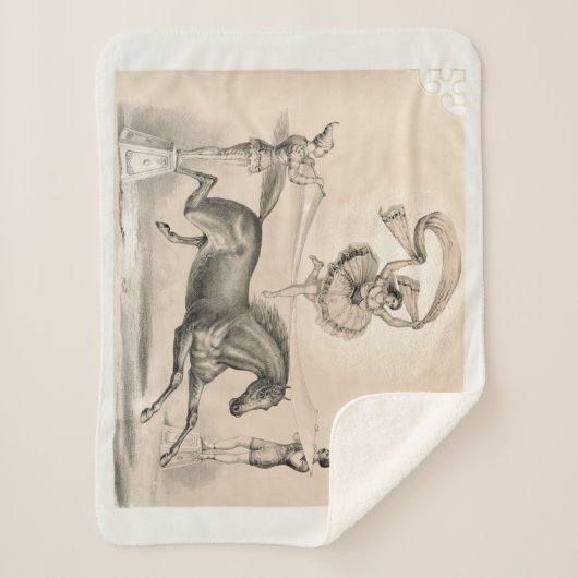 Couverture Sherpa Interprète De Cirque Qui Saute Sur Un Gros Ruban (Devant)