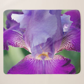 Couverture Sherpa Iris Nature / Floral / Photo botanique