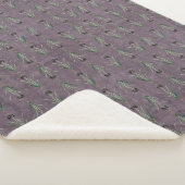 Couverture Sherpa Iris noir sur une tapisserie d'époque (3/4)