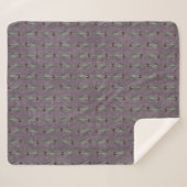 Couverture Sherpa Iris noir sur une tapisserie d'époque (Devant (Horizontal))