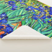 Couverture Sherpa Irises par Vincent Van Gogh (3/4)