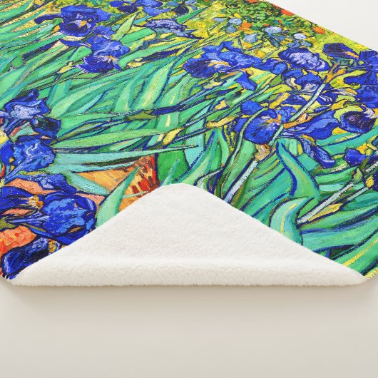 Couverture Sherpa Irises par Vincent Van Gogh (3/4)