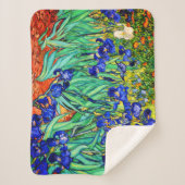 Couverture Sherpa Irises par Vincent Van Gogh (Devant)