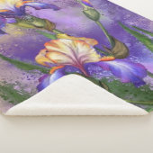 Couverture Sherpa Irises Sherpa Blanket (3/4)