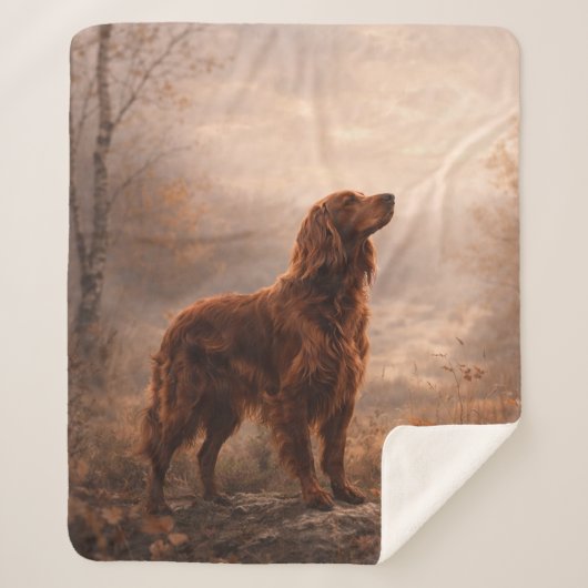 Couverture Sherpa Irish Setter (Devant)