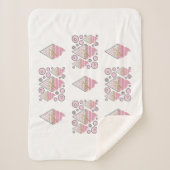 Couverture Sherpa irresistible crème glacée à la r (Devant)