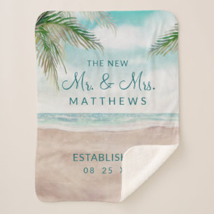 Couverture Sherpa Island Breeze Beach le New Mr. & Mme Newlyweds