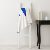 Couverture Sherpa Israël drapeau bleu et blanc moderne patriotique (En situation)