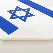Couverture Sherpa Israël drapeau bleu et blanc moderne patriotique (3/4)