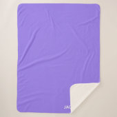Couverture Sherpa Jacaranda purple color (Devant)