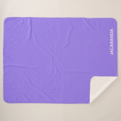 Couverture Sherpa Jacaranda purple color (Devant (Horizontal))