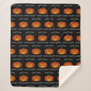 Couverture Sherpa Jack-o'-Lanterne - Allumez vos cauchemars