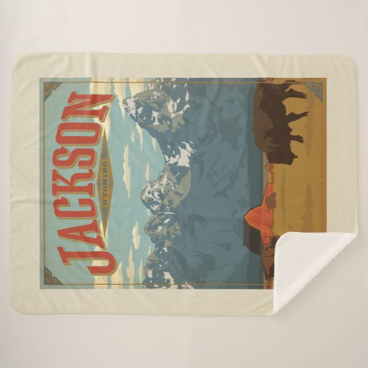 Couverture Sherpa Jackson | Wyoming (Devant (Horizontal))