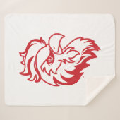 Couverture Sherpa Jacksonville State University Gamecocks Red Eagle (Devant (Horizontal))
