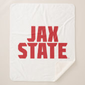 Couverture Sherpa Jacksonville State University JAX STATE Bold Red (Devant)