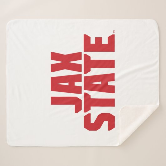 Couverture Sherpa Jacksonville State University JAX STATE Bold Red (Devant (Horizontal))