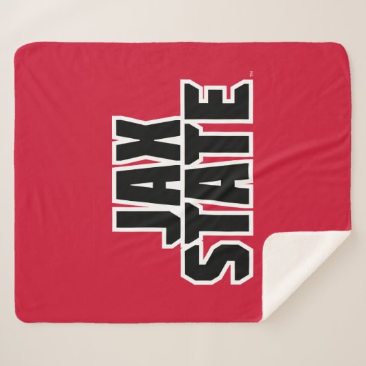Couverture Sherpa Jacksonville State University JAX STATE Bold Text (Devant (Horizontal))