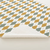 Couverture Sherpa Jacquard d'hiver Xanadu et Gold (3/4)