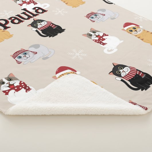 Couverture Sherpa J'adore mes chats (3/4)