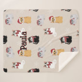 Couverture Sherpa J'adore mes chats (Devant (Horizontal))