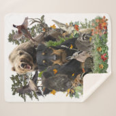 Couverture Sherpa Jagdterrier, Chasse Allemande Terrier Tapestry Pos (Devant (Horizontal))