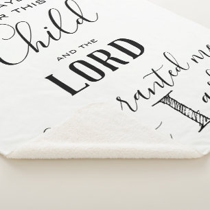Couverture Sherpa J'ai prié pour cet enfant et le Seigneur me l'a ac