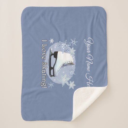 Couverture Sherpa J'Aime Le Patinage ! (Devant)