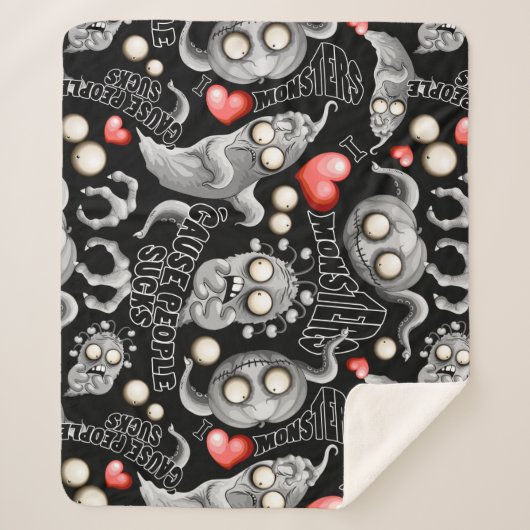 Couverture Sherpa J'aime les monstres parce que les gens aiment les  (Devant)