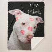 Couverture Sherpa J'Aime Les Pitbulls (Devant)