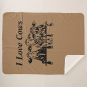 Couverture Sherpa J'aime les vaches (Devant (Horizontal))
