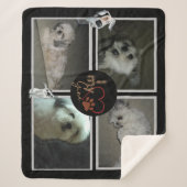 Couverture Sherpa J'Aime Mon Chien Sherpa Blanket (Devant)