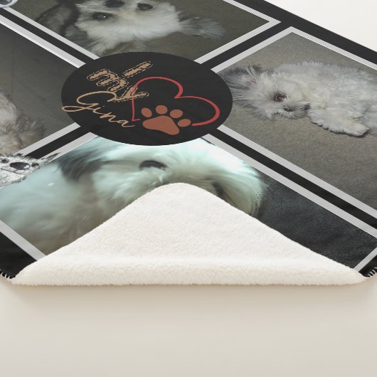 Couverture Sherpa J'Aime Mon Chien Sherpa Blanket (3/4)