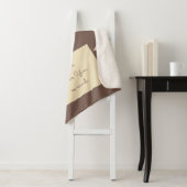 Couverture Sherpa J'aime papa photos brune et crème (En situation)