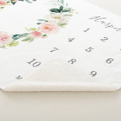 Couverture Sherpa Jalon de la naissance des fleurs du printemps (3/4)