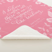 Couverture Sherpa Jane Austen Fierté et préjugé Citation de livres f (3/4)